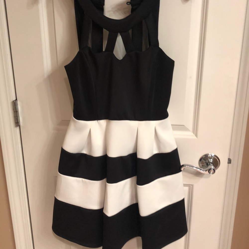 Black and white dress